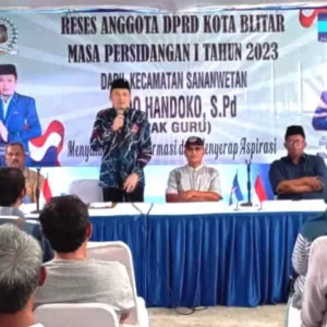 Anggota DPRD Kota Blitar Rido Handoko Soroti Batas Pajak Wilayah Saat Reses  