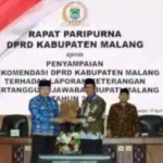Bupati Malang Hadiri Paripurna Penyampaian Rekomendasi DPRD Terhadap LKPJ Tahun 2022