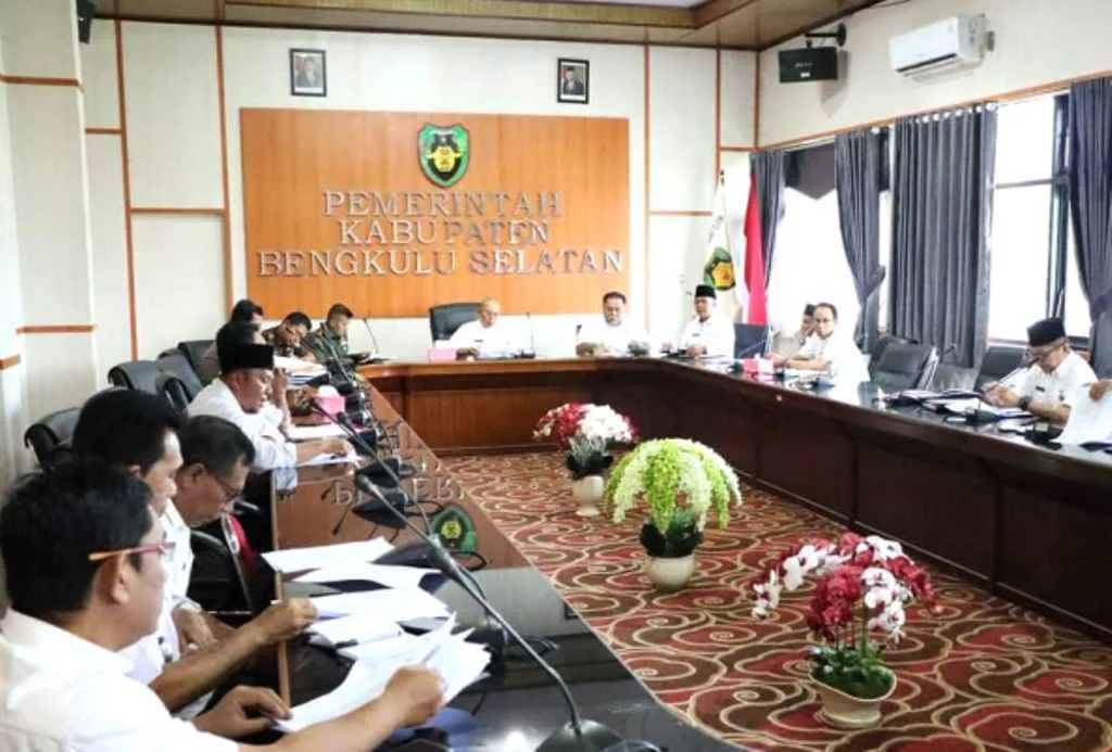 DPMD Bengkulu Selatan Rakor Tahapan Pilkades Bersama Bupati