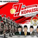 DPRD Kabupaten Mukomuko Mengucapkan Dirgahayu KOPASSUS ke 71 Tahun 2023