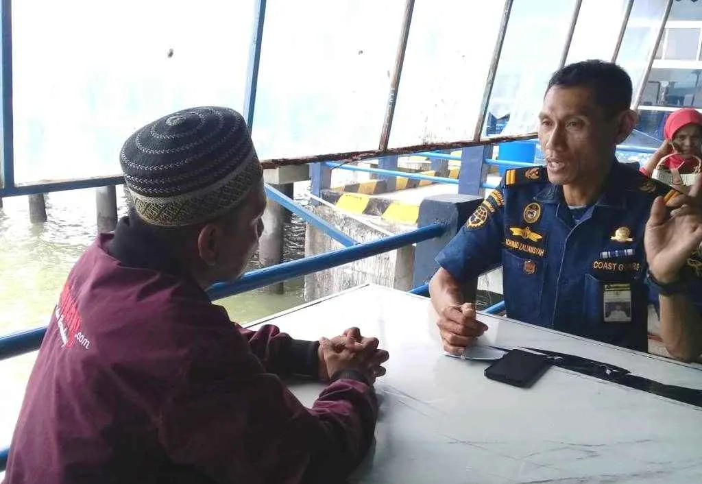 Kepala Pos Pelabuhan Tanjung Gelam Imbau Para Penumpang Utamakan Keselamatan