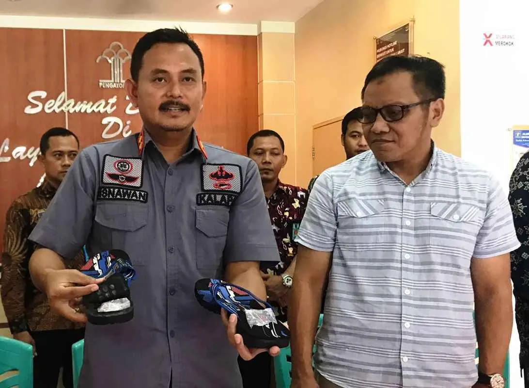 Lapas Brebes Gagalkan Penyelundupan Obat Terlarang dalam Paket Berisi Sandal
