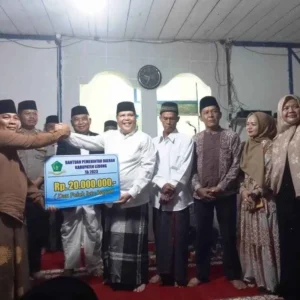 Masjid Muhajirin Desa Bukit Nibung Terima Bantuan dari Pemkab Lebong