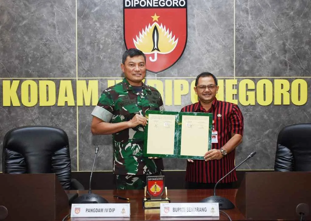 Pangdam IV/Diponegoro Tandatangan Perjanjian Revitalisasi Benteng Fort Willem I Ambarawa
