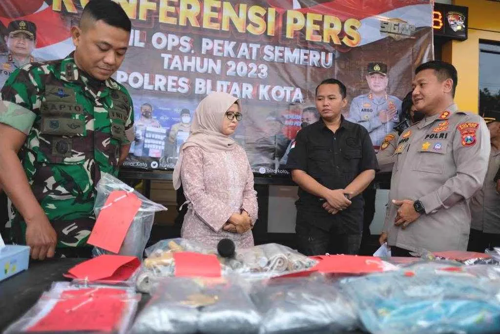 Polres Blitar Kota Ungkap 69 Kasus Selama Operasi Pekat 2023