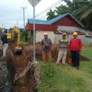 Saluran Drainase Segera Dibuat, Pemdes Pulau Makmur Sambut Antusias