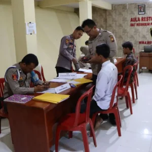 Sejak Resmi Dibuka Polda Bengkulu, Polres Mukomuko Ramai Didatangi Para Pendaftar