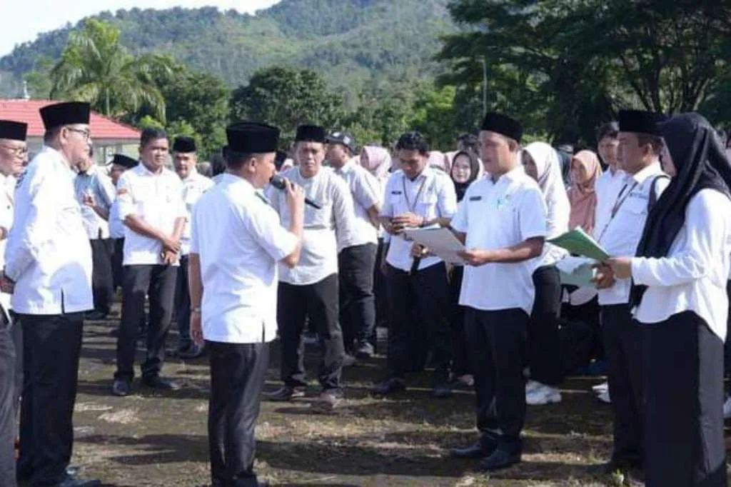 Usai Libur Idulfitri, Pemkab Lebong Gelar Apel Gabungan