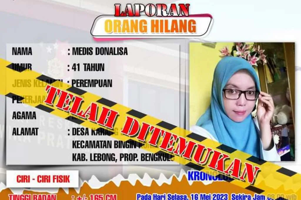 Dilaporkan Hilang, PNS Lebong Ini Ternyata Tinggal 1 Rumah dengan Pria Lain