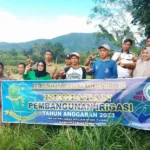 Manfaatkan Tanah Kas Desa, Pemdes Pelabai Laksanakan Titik Nol Pembangunan Irigasi