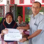 Pemdes Lubuk Sirih Ilir Bagikan BLT Kepada 22 KPM Sekaligus Gelar Giat Posyandu