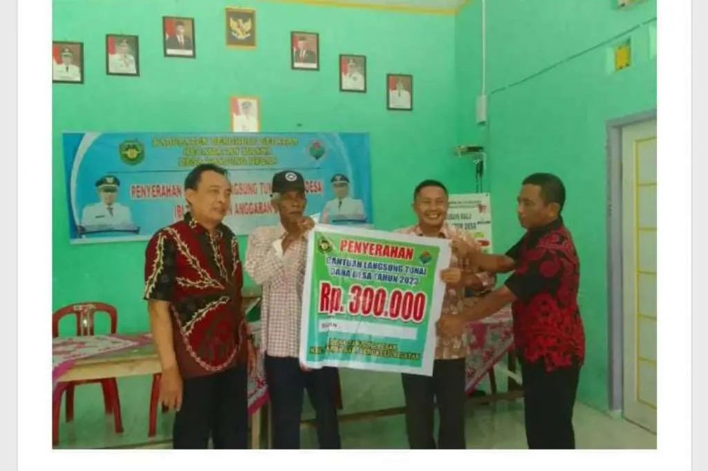 Pemdes Tanjung Besar Salurkan Bantuan BLT-DD Kepada 26 KPM