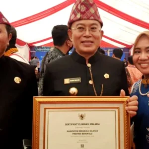 Bengkulu Selatan Dapat Sertifikat Eliminasi Malaria Dari Kemenkes RI