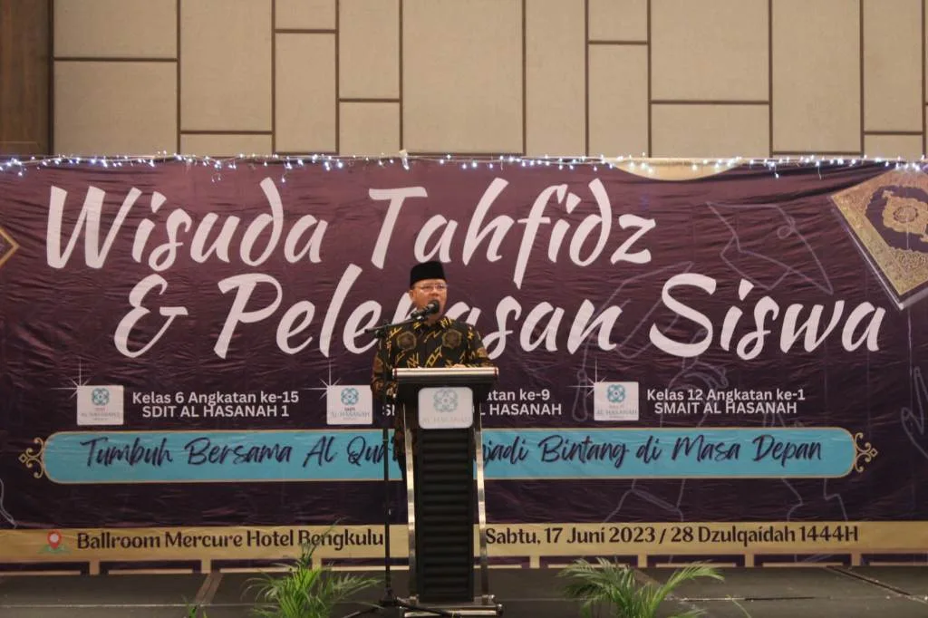Buka Kegiatan Wisuda Tahfidz Yayasan Al-Hasanah, Ini pesan Gubernur Rohidin
