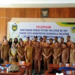 Bupati Bengkulu Selatan Lepas 32 Kontingen Penas Petani Nelayan XVI Tahun 2023