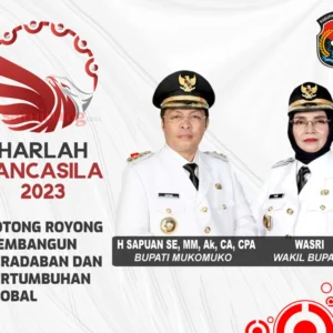 PEMKAB MUKOMUKO MENGUCAPKAN SELAMAT HARI LAHIR PANCASILA TAHUN 2023