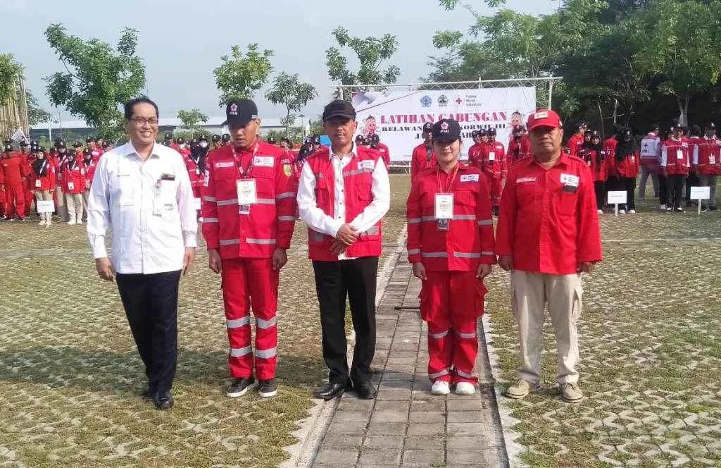 Tingkatkan Kemampuan Penanggulangan Bencana, PMI Brebes Gelar Latgab Relawan se-Korwil III Jateng
