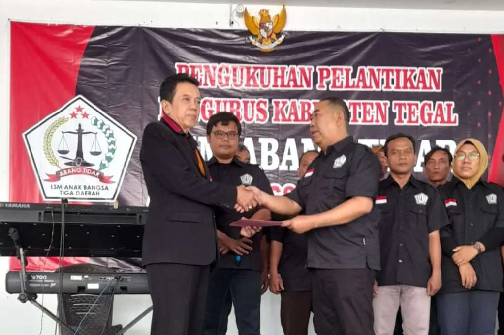 Abang Tidar Cabang Kabupaten Tegal Periode 2023-2028 Dilantik