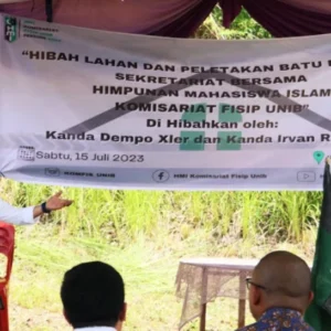Dempo Xler Serahkan Lahan Hibah Kepada Sekretariat HMI