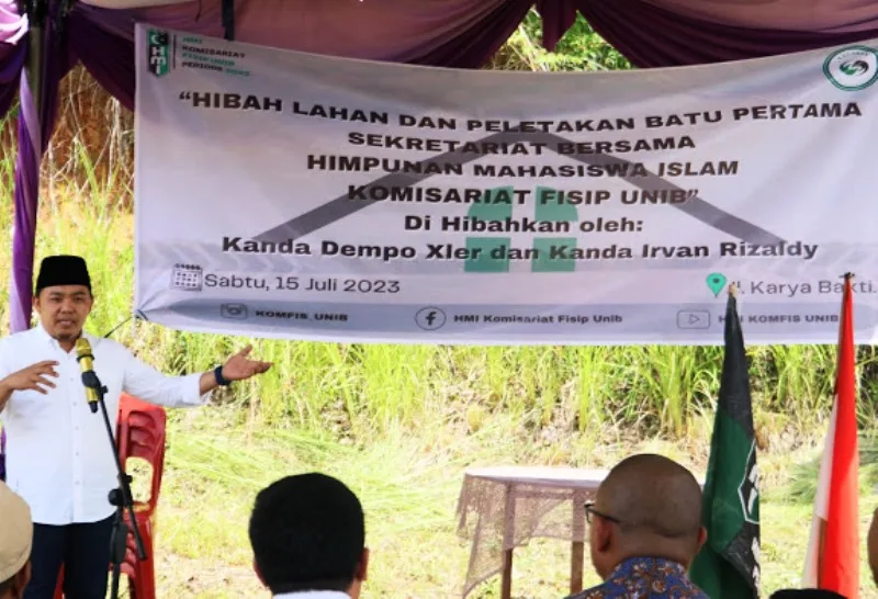 Dempo Xler Serahkan Lahan Hibah Kepada Sekretariat HMI