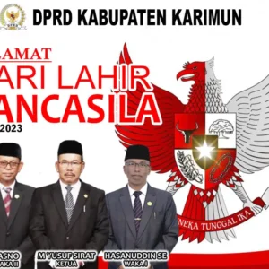 DPRD KABUPATEN KARIMUN MENGUCAPKAN SELAMAT HARI LAHIR PANCASILA TAHUN 2023