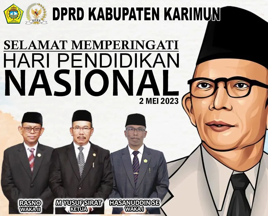 DPRD KABUPATEN KARIMUN MENGUCAPKAN SELAMAT HARI PENDIDIKAN NASIONAL TAHUN 2023