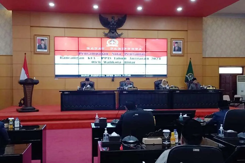 DPRD Kota Blitar Gelar Rapat Paripurna Bahas Kebijakan Anggaran 2024