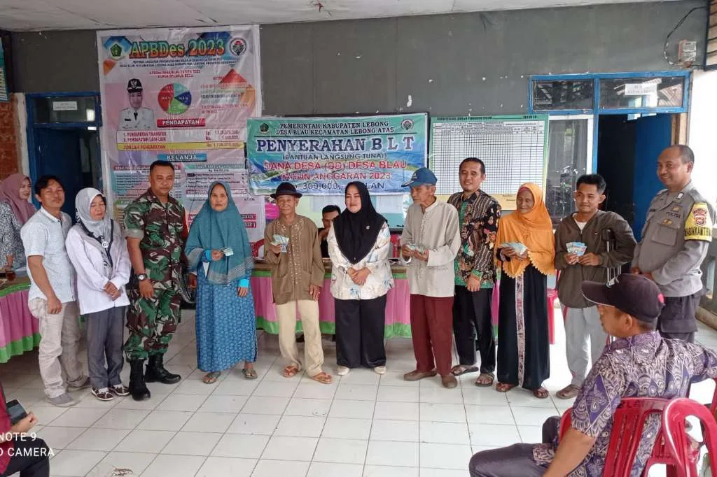 Pemdes Blau Kecamatan Lebong Atas Sukses Bagikan BLT-DD Kepada 27 KPM