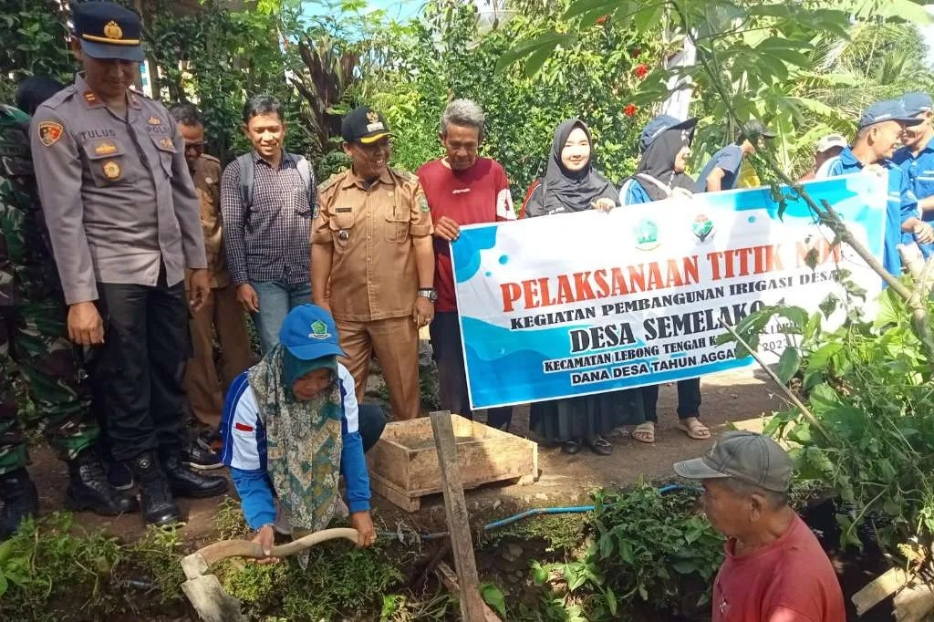 Tingkatkan Kesejahteraan Masyarakat, Pemdes Semelako I Laksanakan Pembangunan Titik Nol Irigasi 