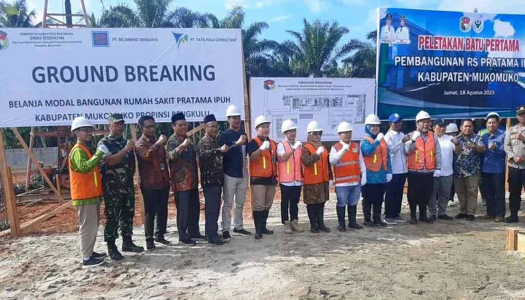 Bupati Mukomuko Hadiri Peletakan Batu Pertama RS Pratama