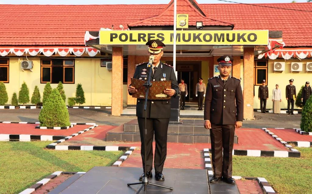HUT RI Ke-78, Polres Mukomuko Gelar Upacara Khidmat
