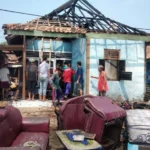 Korsleting Listrik, Rumah Warga Tanjung Agung Dilahap Jago Merah