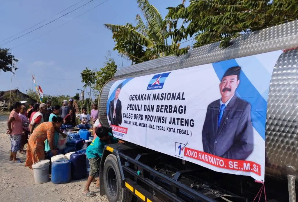 Krisis Air Bersih, Anggota DPRD Jateng Joko Hariyanto Kembali Mendistribusikan Air Bersih