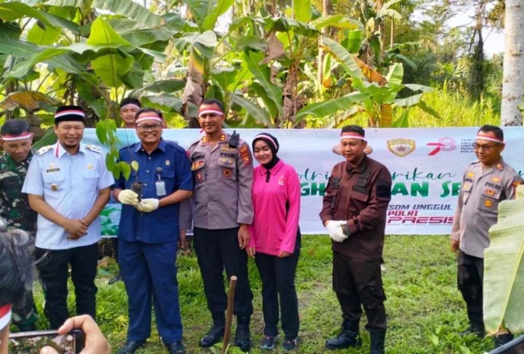 Lestarikan Lingkungan, Polres Kaur Gelar Giat Zoom Penanaman Pohon Serentak