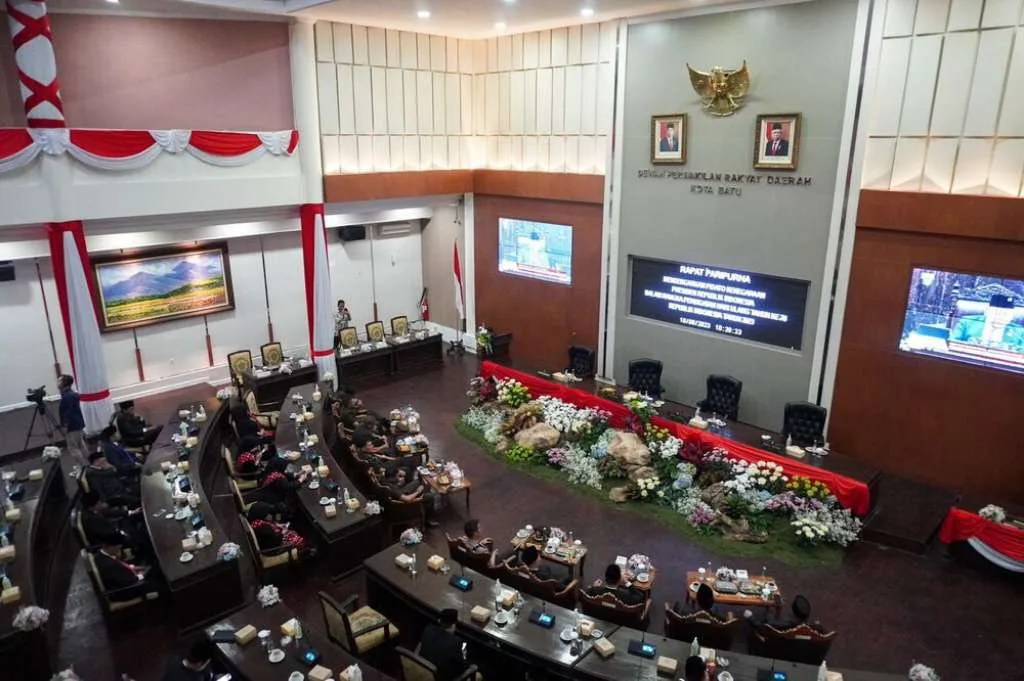 Walikota Batu dan Forkopimda Dengar Pidato Presiden: Indonesia Menuju Emas 2045