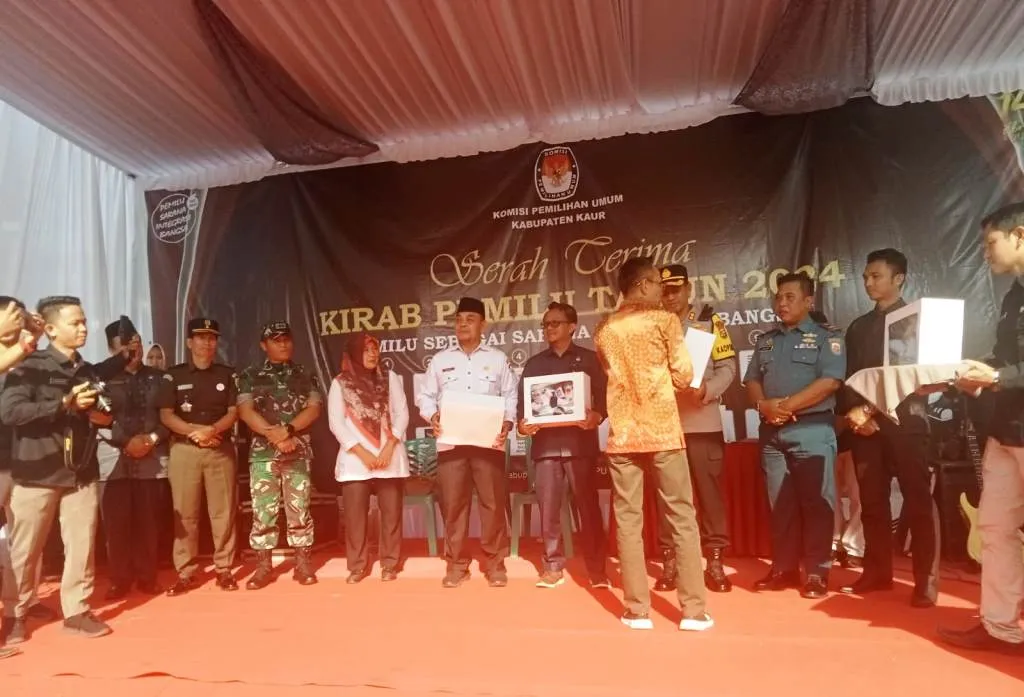Jelang Pemilu, Ada Kirab Bendera Partai di Kabupaten Kaur