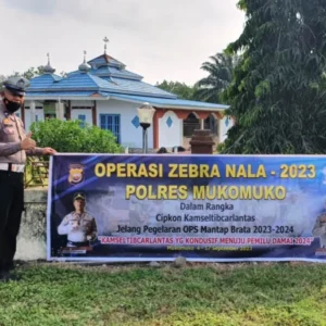 Operasi Zebra Nala 2023, Polres Mukomuko Komitmen Pastikan Keselamatan di Jalan Raya