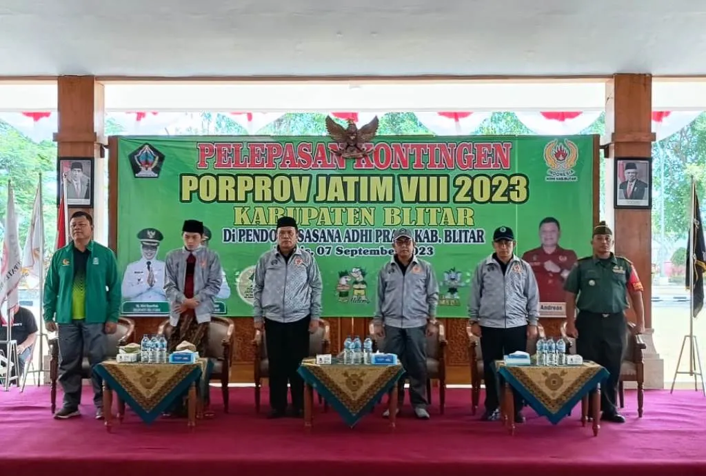 Porprov Jatim VIII 2023, Gus Iqdam Ikut Lepas 600 Atlet Kabupaten Blitar
