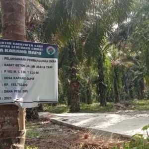 Rabat Beton Desa Karang Dapo Diduga Asal Jadi, Ditemukan Sejumlah Kerusakan