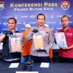 Satgas Narkoba Polres Blitar Kota Berhasil Ungkap Peredaran Ganja 1,85 Kg