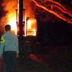 Tidak Tahu Apa Penyebabnya, 1 Unit Alat Berat di Benteng Terbakar
