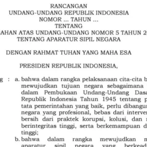 ASN Bisa Diberhentikan Karena Ini, Link Download RUU ASN 2023