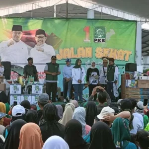 Bumikan Anies-Muhaimin, Ahmad Tamim Hadiri Acara Jalan Sehat DPC PKB Blitar