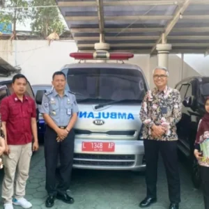 Tunjang Pelayanan Kesehatan WBP, Lapas Kelas IIB Tulungagung Terima Bantuan Mobil Ambulans