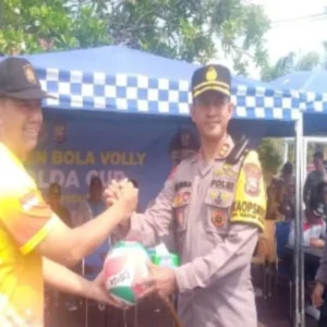 Kapolres Kaur Buka Turnamen Bola Volly Kapolda Cup, Upaya Cetak Bibit Atlet