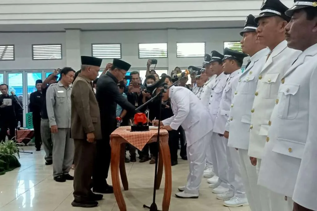 Pelantikan 11 Kepala Desa Baru oleh Bupati Kaur, Masa Jabatan 2023-2028