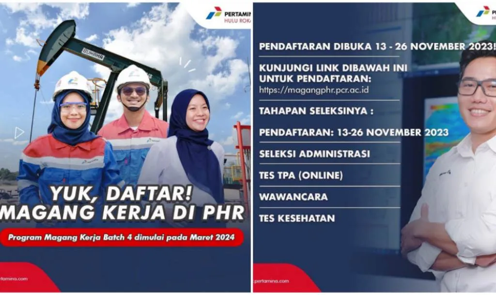 PHR Buka Lowongan Magang Kerja Batch 4, Cek Syaratnya di Sini