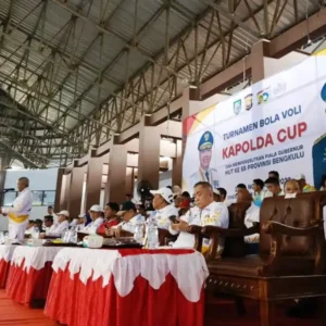 Gubernur Rohidin Mersyah Secara Resmi Membuka Turnamen Bola Volly Kapolda CUP