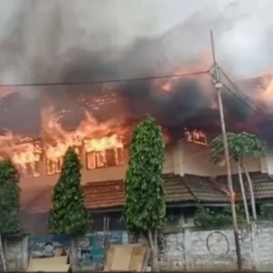 Dijilat Si Jago Merah, 20 Ruangan Lebih SMKN 3 Bengkulu Habis TerbakarÂ 