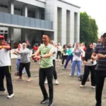 HUT ke-52 Korpri, Kepala Dinas Pemuda dan Olahraga Ikut Senam Bersama